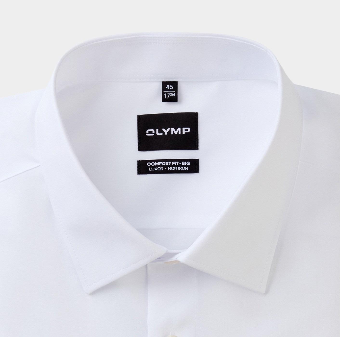 Olymp Business hemd lange mouw Wit Big&Tall 141164/00