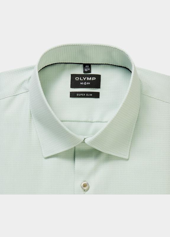 Olymp Overhemd extra lange mouw Groen No. Six 251019/40