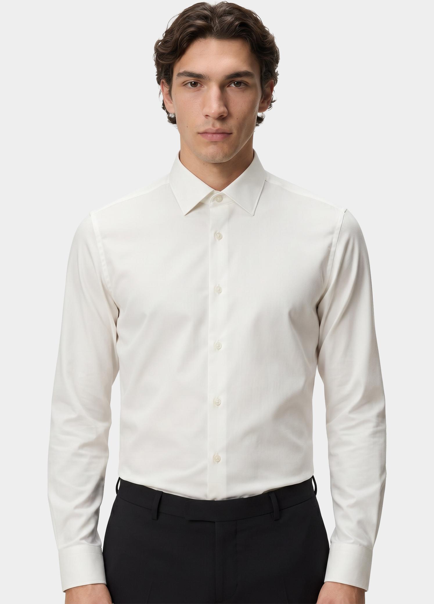 Olymp Business hemd lange mouw Beige Level 5 - body fit pasvorm 076364/20