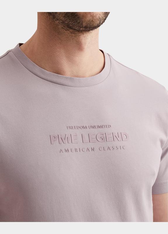 PME Legend T-shirt korte mouw Paars Short sleeve r-neck hd cotton PTSS2603584/4203