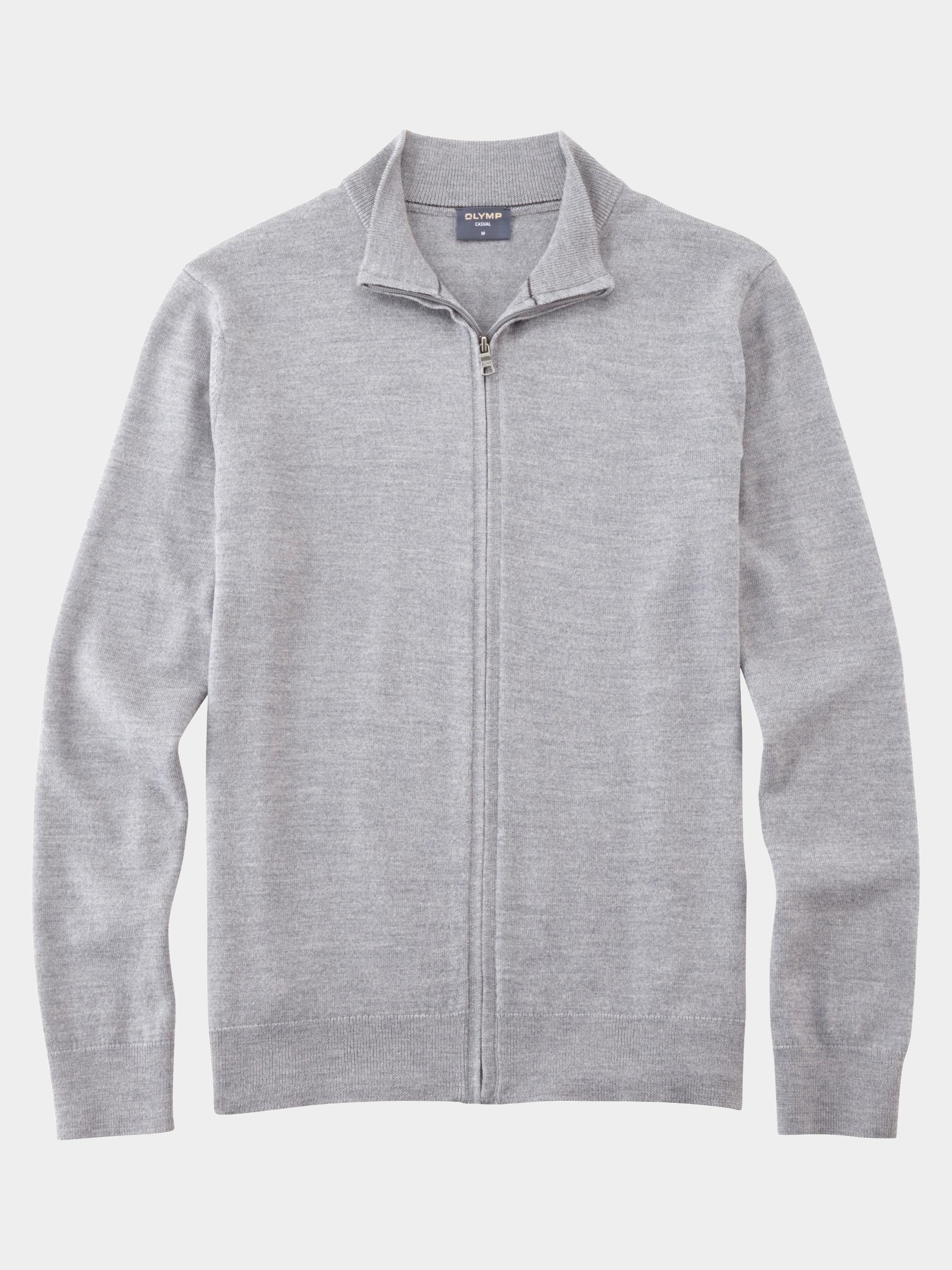 Olymp Vest Grijs Jacke Strick 533766/63