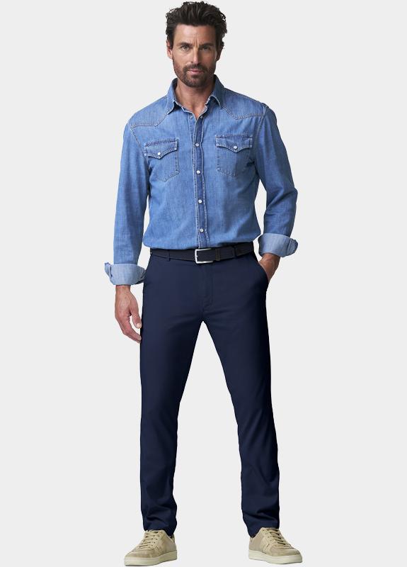 Meyer Chino Blauw OSLO Art.1-5081 2231508100/18