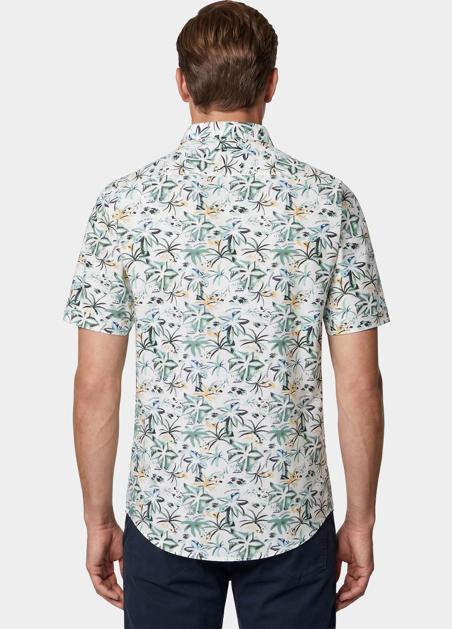 Casamoda overhemd korte mouw heren Blauw B.D. Casual Fit 1/2Arm 954457300/150