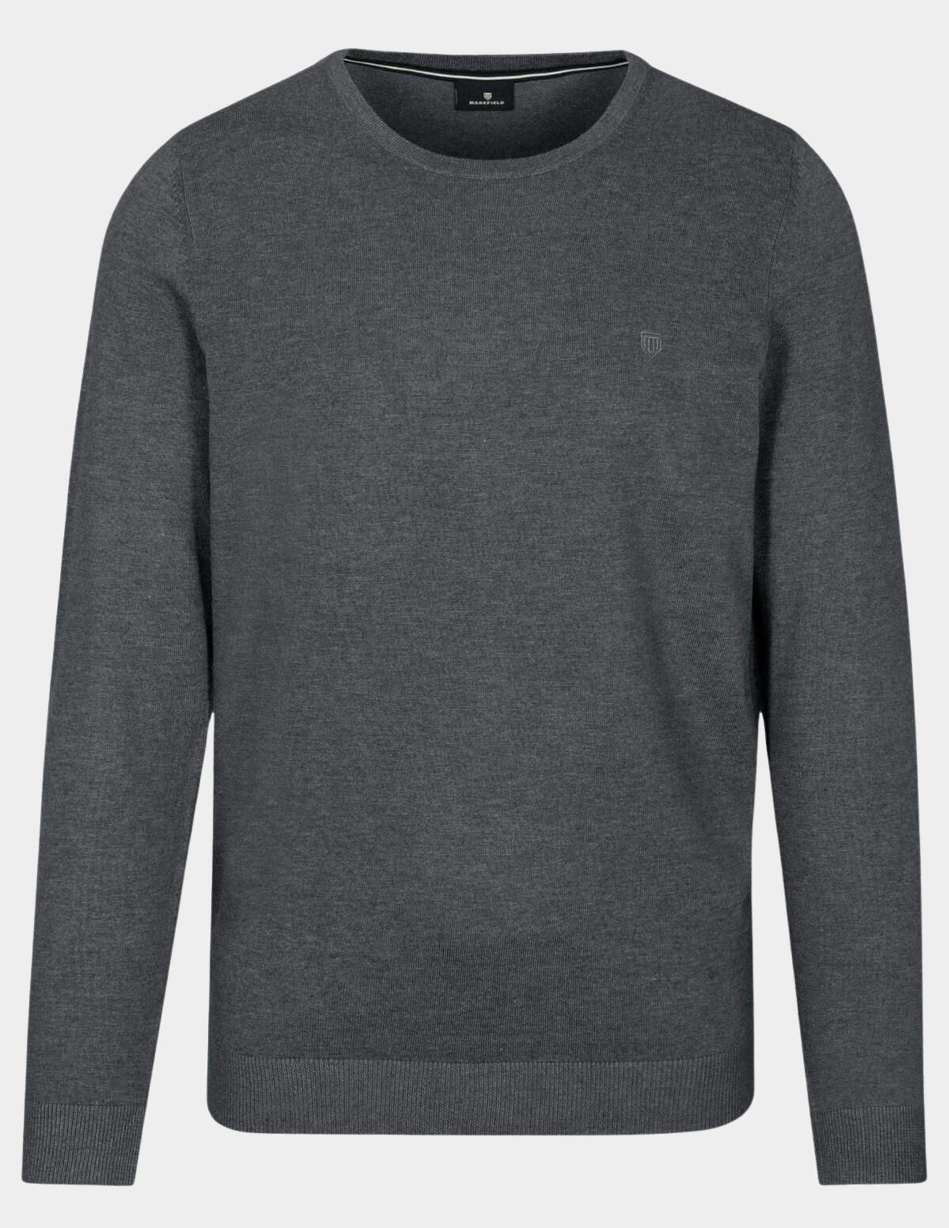 Basefield Pullover Blauw Rundhals Pullover 219017911/608