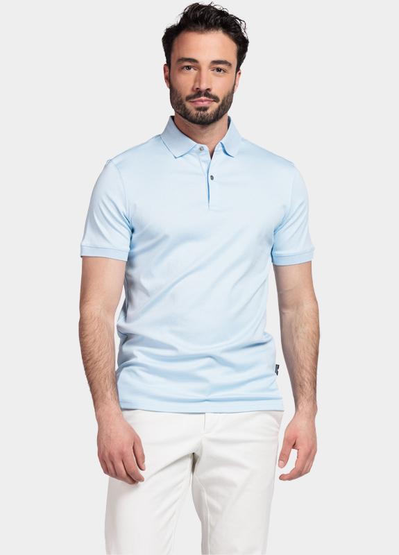 Giordano Polo heren Blauw Lino Short Sleeve Polo Liquid 616578/61