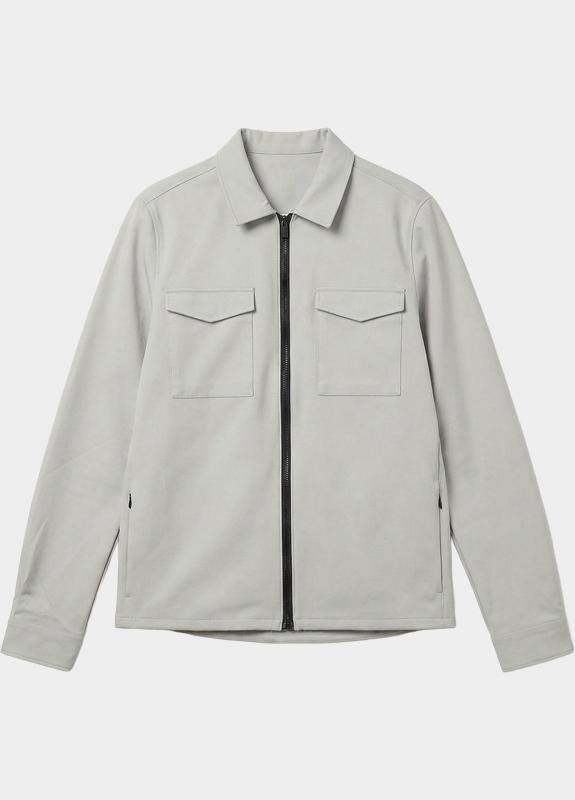 Born With Appetite Overshirt Grijs Boed Shirtjacket BWA26114BO10/9507