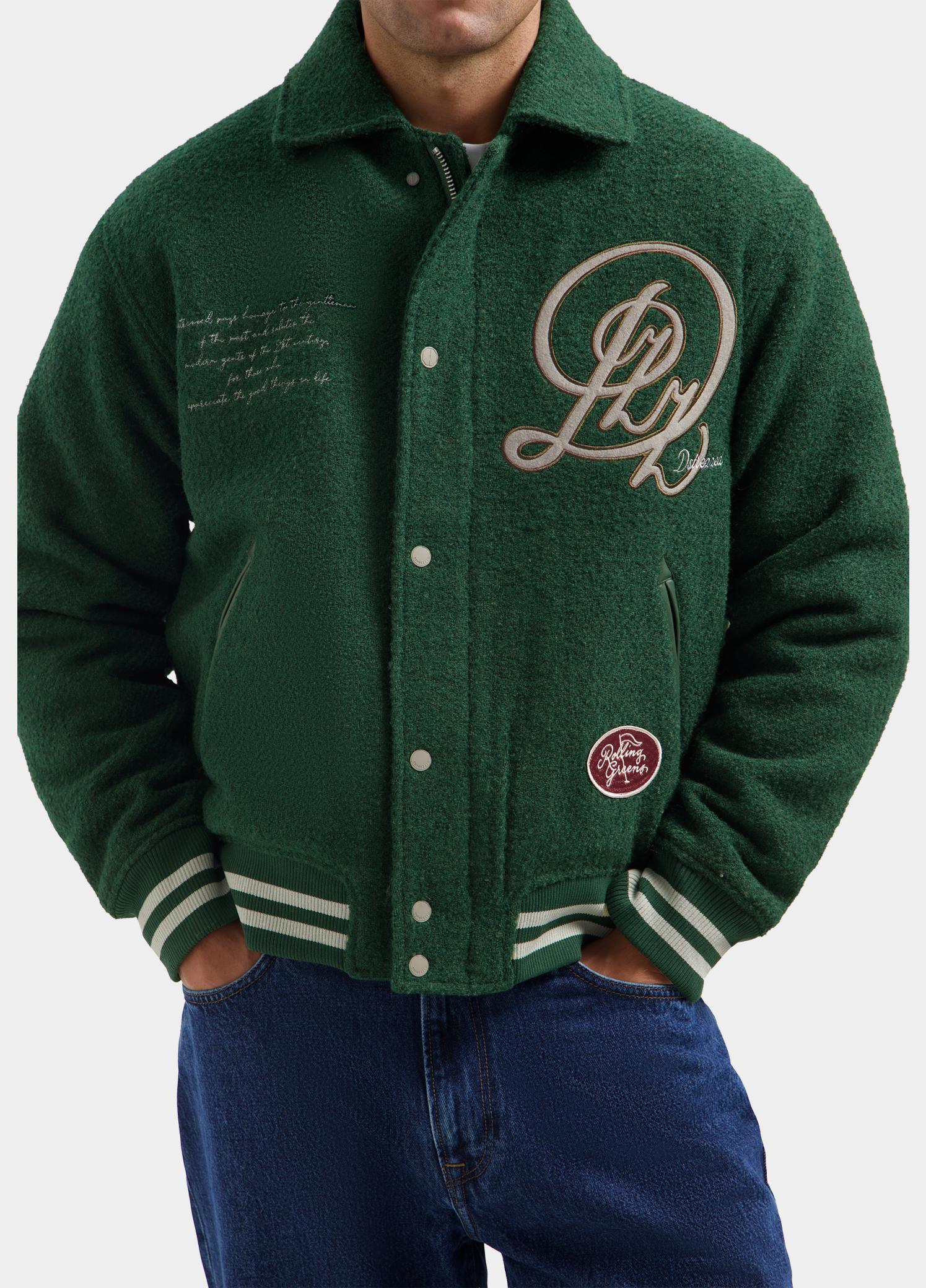 Dstrezzed Winterjas heren Groen Jack Varsity Bomber 101706/570