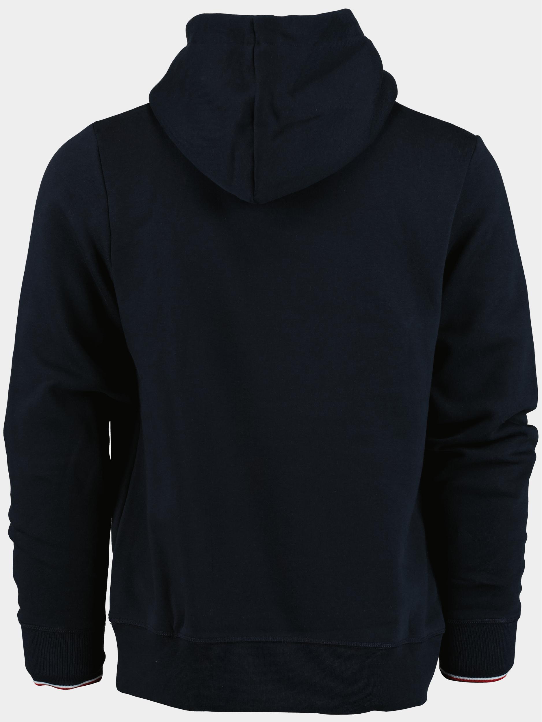 Tommy Hilfiger Sweater Blauw Tommy Logo Tipped Hoody MW0MW32673/DW5