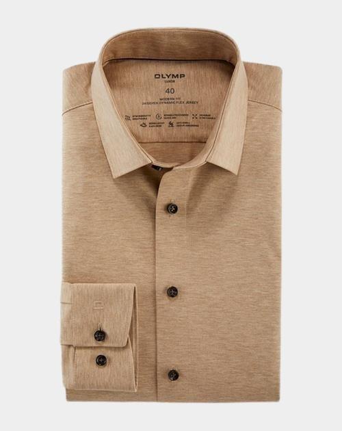 Olymp Business hemd lange mouw Beige 1202/64 Hemden 120264/22