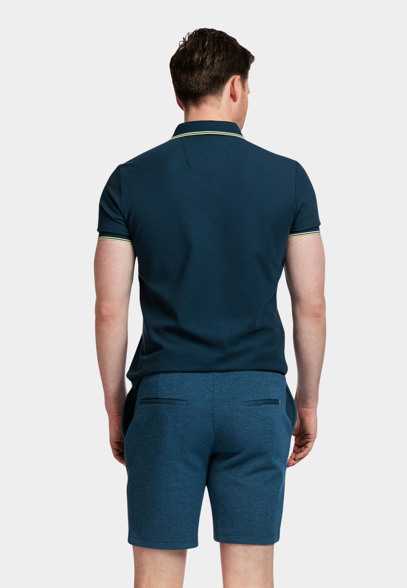 Baileys Korte Broek Blauw Bermuda  2-tone oxford double 411050/60