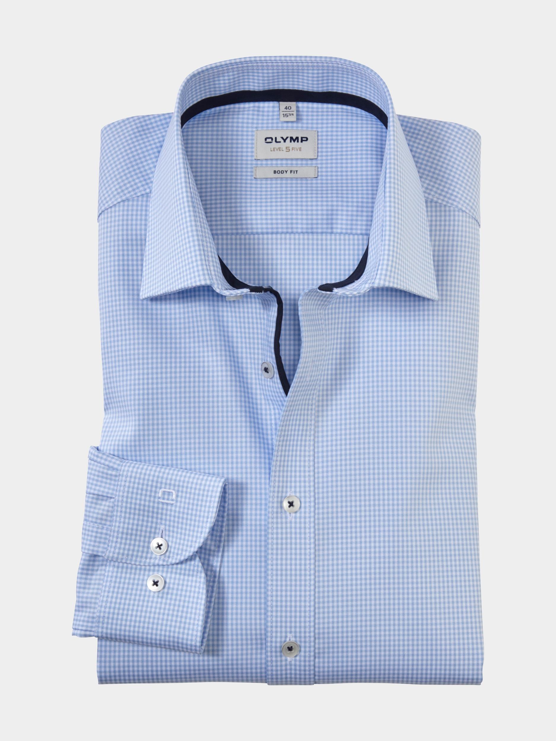 Olymp Business hemd lange mouw Blauw 0732/64 Hemden 073264/11