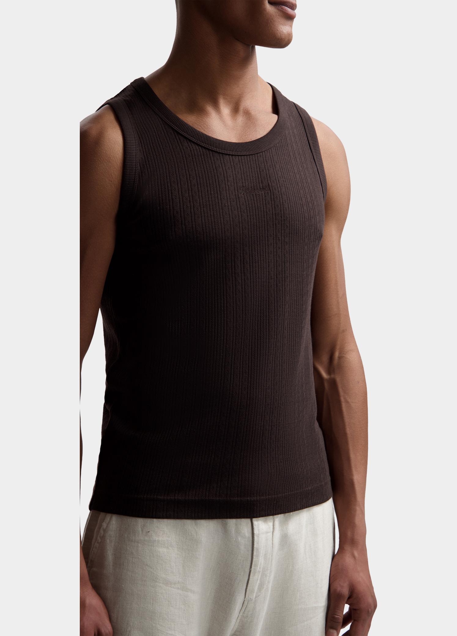 Dstrezzed mouwloos shirt heren Bruin Nash Singlet 203526/799