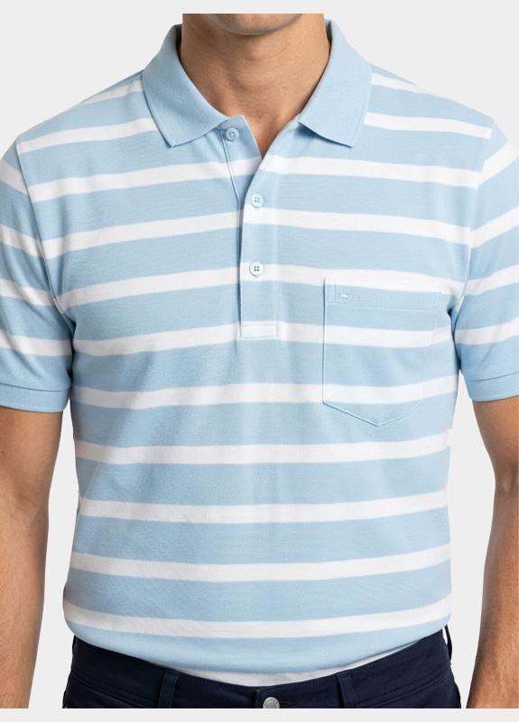 Commander flag Polo heren Blauw  214008359/641
