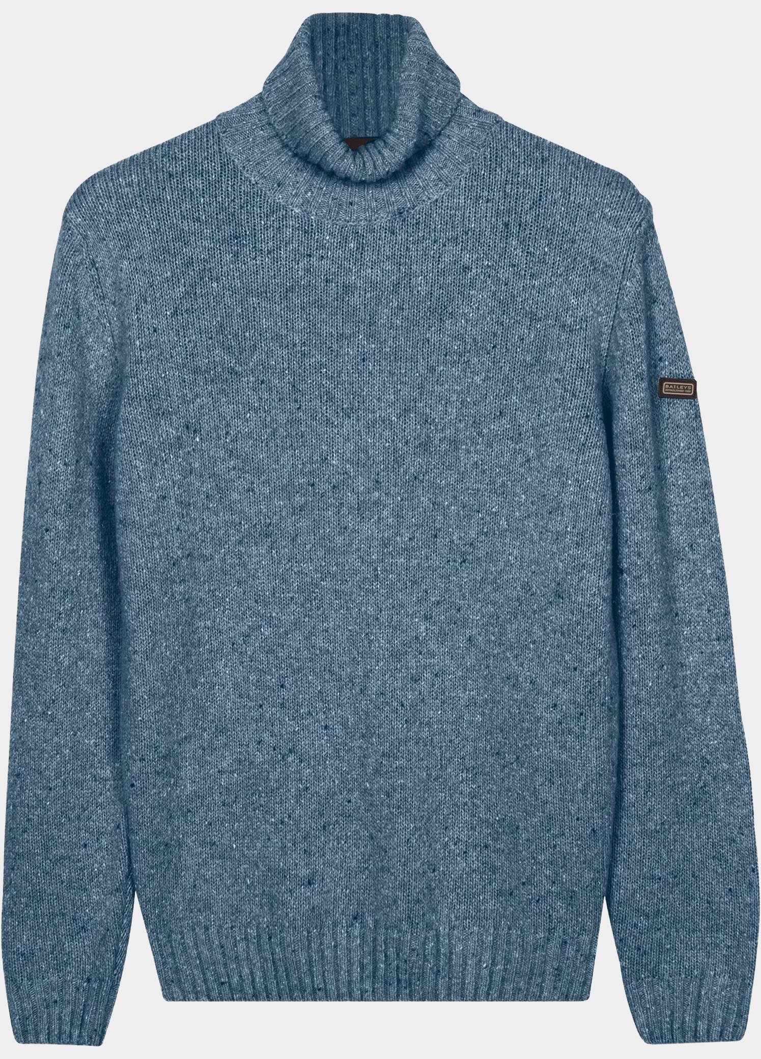 Baileys Coltrui heren Blauw High Neck Pullover  Single kn 628503/617