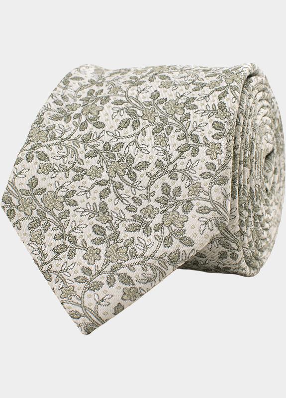 Tresanti Stropdas Groen GRAZIANO with basic art deco TRTIKA471/900