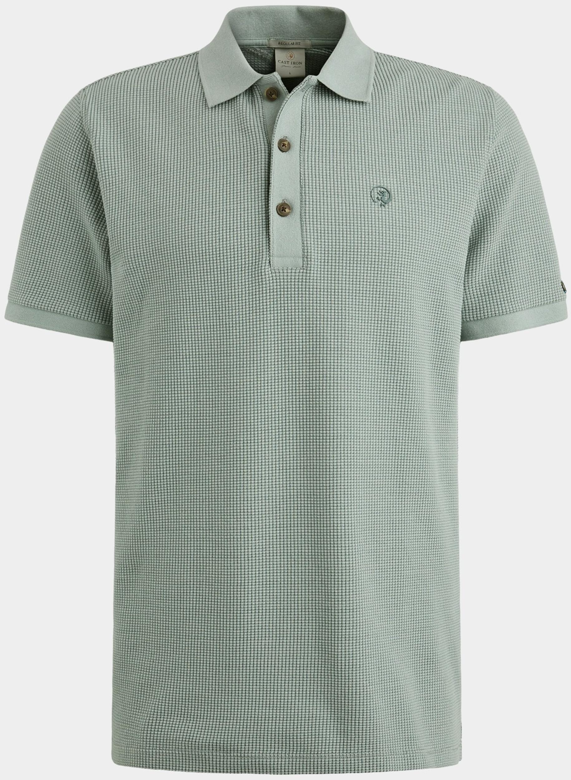 Cast Iron Polo korte mouw Groen Short sleeve r-neck two tone CPSS2504889/5225