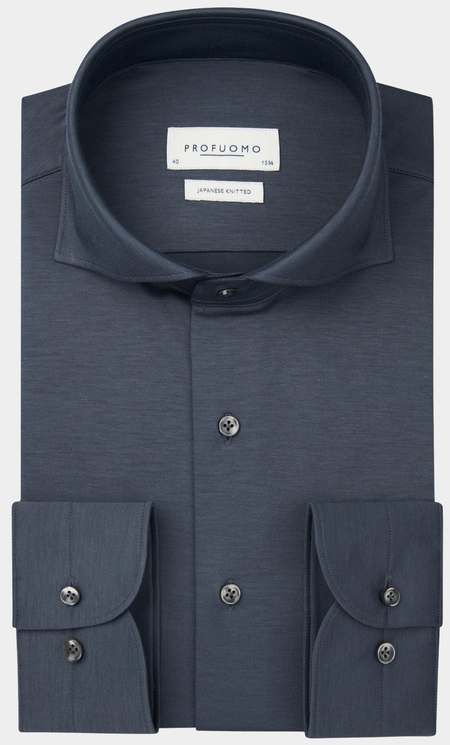Profuomo Business hemd lange mouw Blauw  PPWH30026I/4