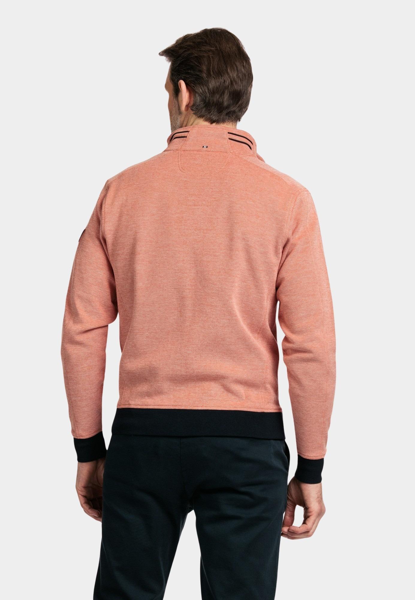 Baileys Vest Oranje Sweat Cardigan Zip  2-tone ox 412236/29