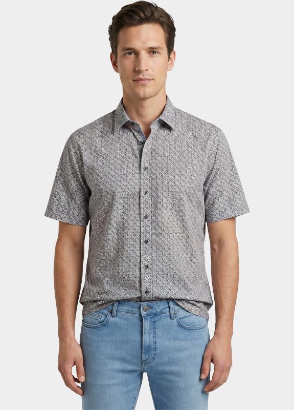 R.B. Boston overhemd korte mouw heren Multi Marshall SS Button Down 616670/301