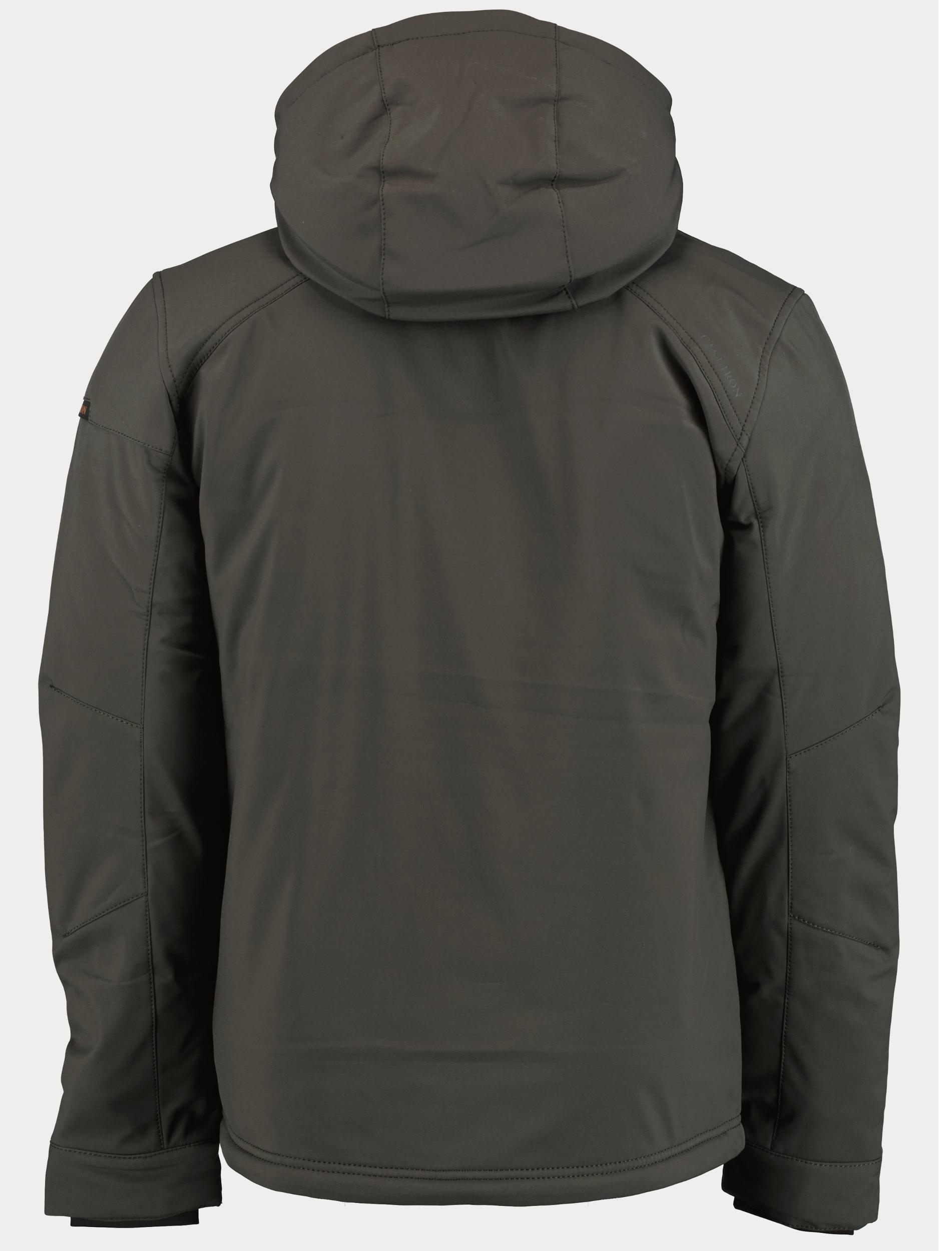 Cast Iron Softshell Groen Hooded jacket Softshell Super CJA2308142/9061