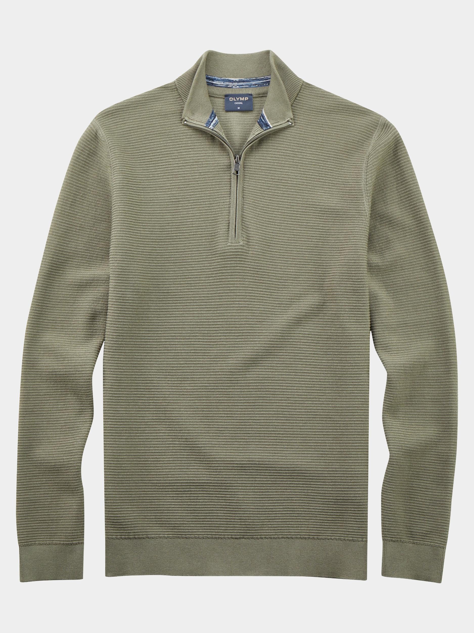 Olymp Half Zip Groen Troyer Strick 530465/47