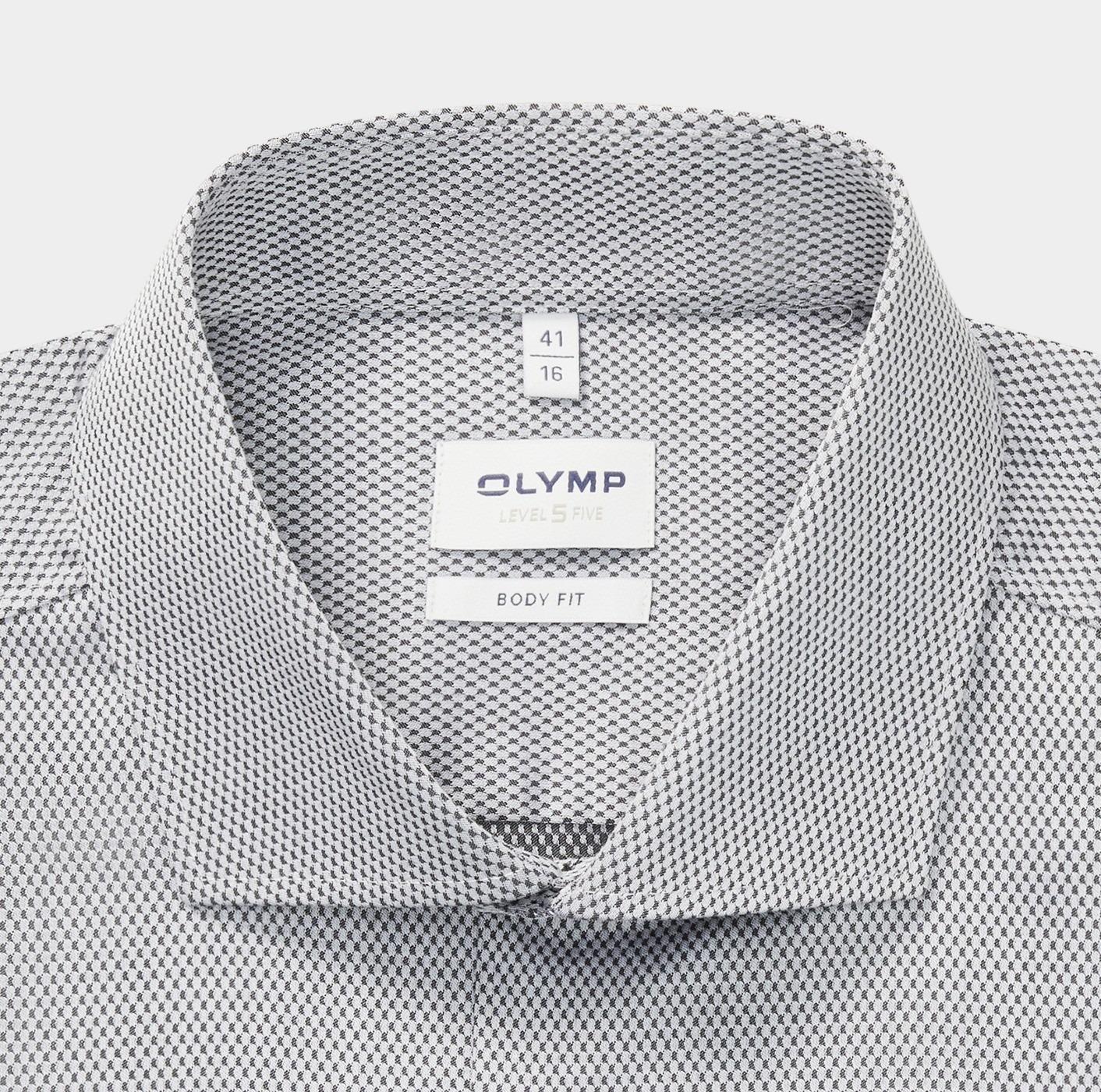 Olymp Overhemd extra lange mouw Grijs Level Five 212489/67