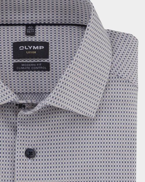 Olymp Business hemd lange mouw Beige 130874-Hemden 130874/22