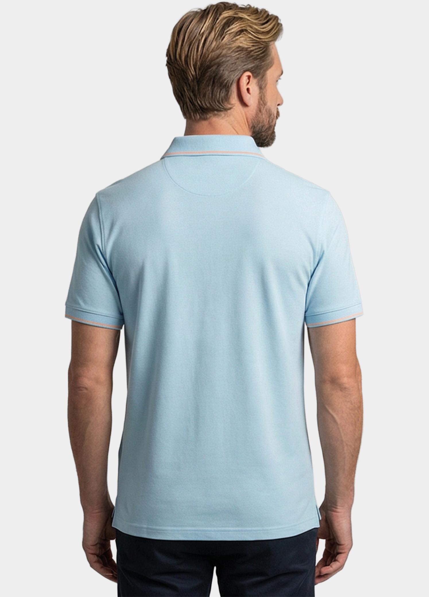 Giordano Polo heren Blauw Torino Short Sleeve Polo Two- 616552/65