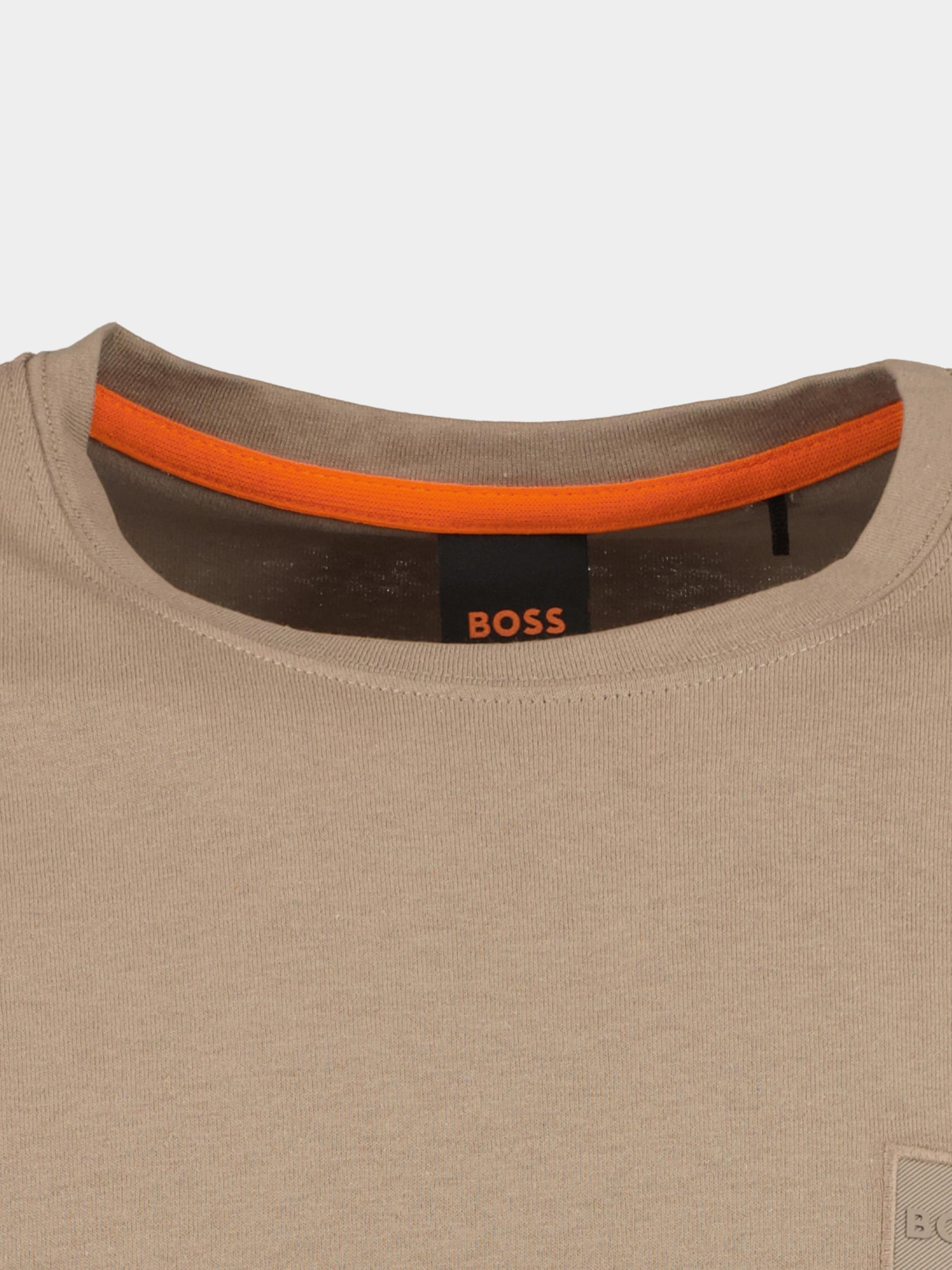 BOSS Orange T-shirt korte mouw Beige Tales 10242631 02 50508584/246