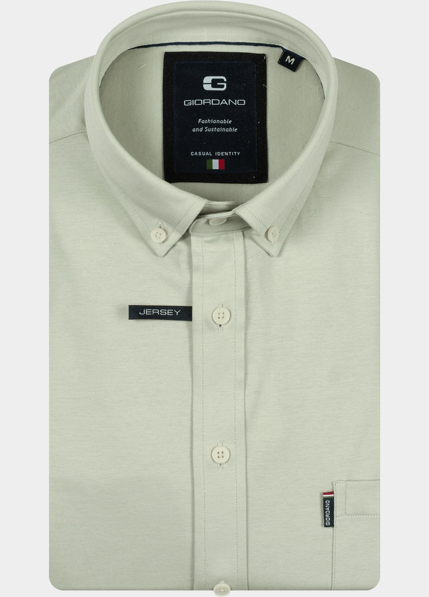 Giordano Overhemd heren Groen Dino Long Sleeve Button Down 617078/71