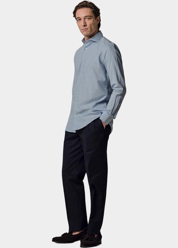 Profuomo Zakelijk overhemd heren Blauw  PPXH10010/C