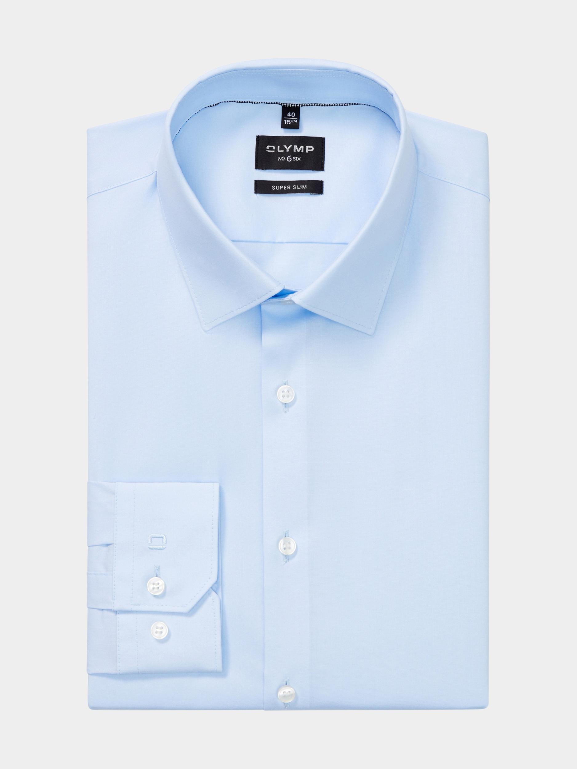 Olymp Business hemd lange mouw Blauw No. Six 046664/15