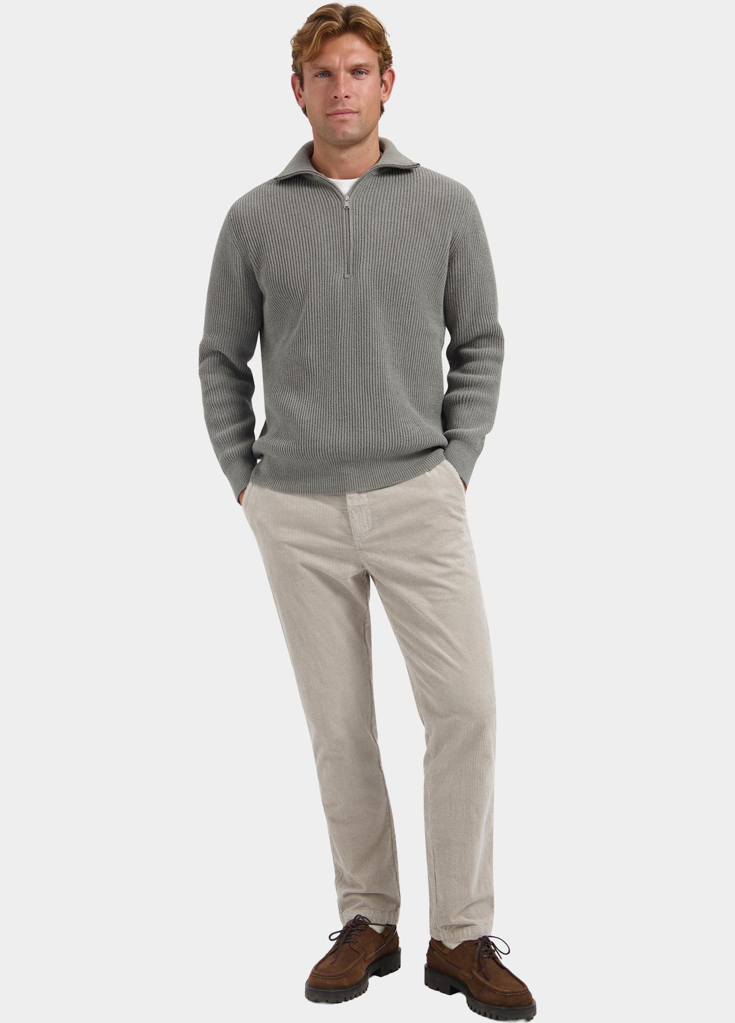 Dstrezzed Half Zip Grijs Josiah Skipper 406822/820