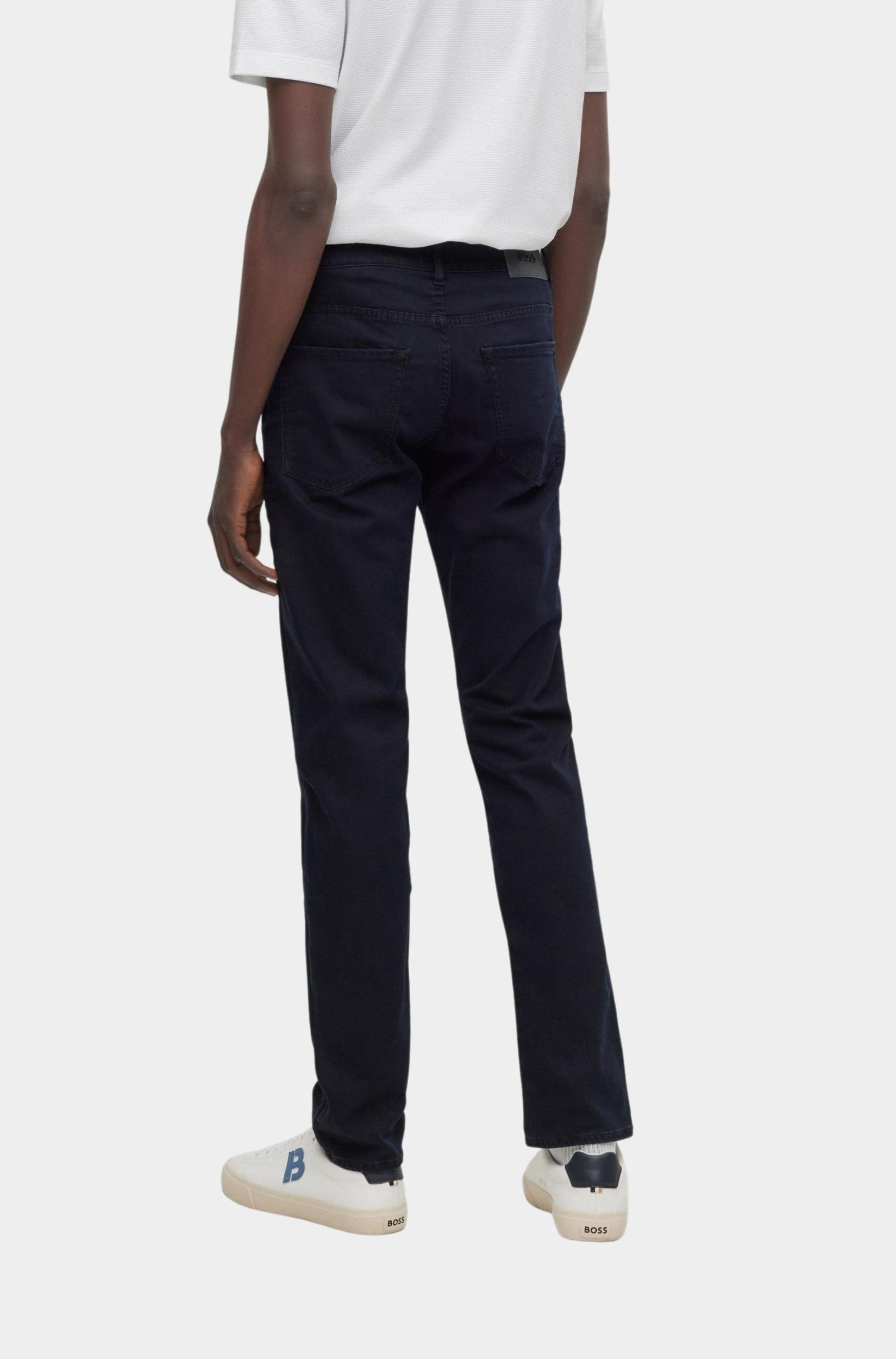 BOSS Black Katoenen 5-Pocket Blauw Delaware3-1 10243119 02 50488486/407