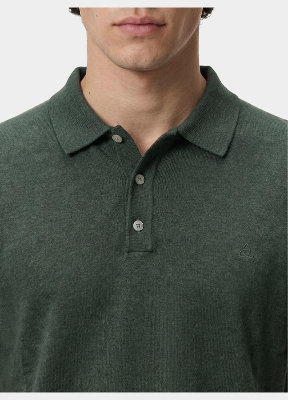 Scotland Blue Polo heren Groen Pince Knitted Polo Ss SPE26106PI08SB/3017