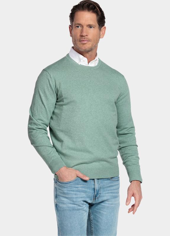 Bos Pullover Groen Cotton regular fit groen 618200CCT/725