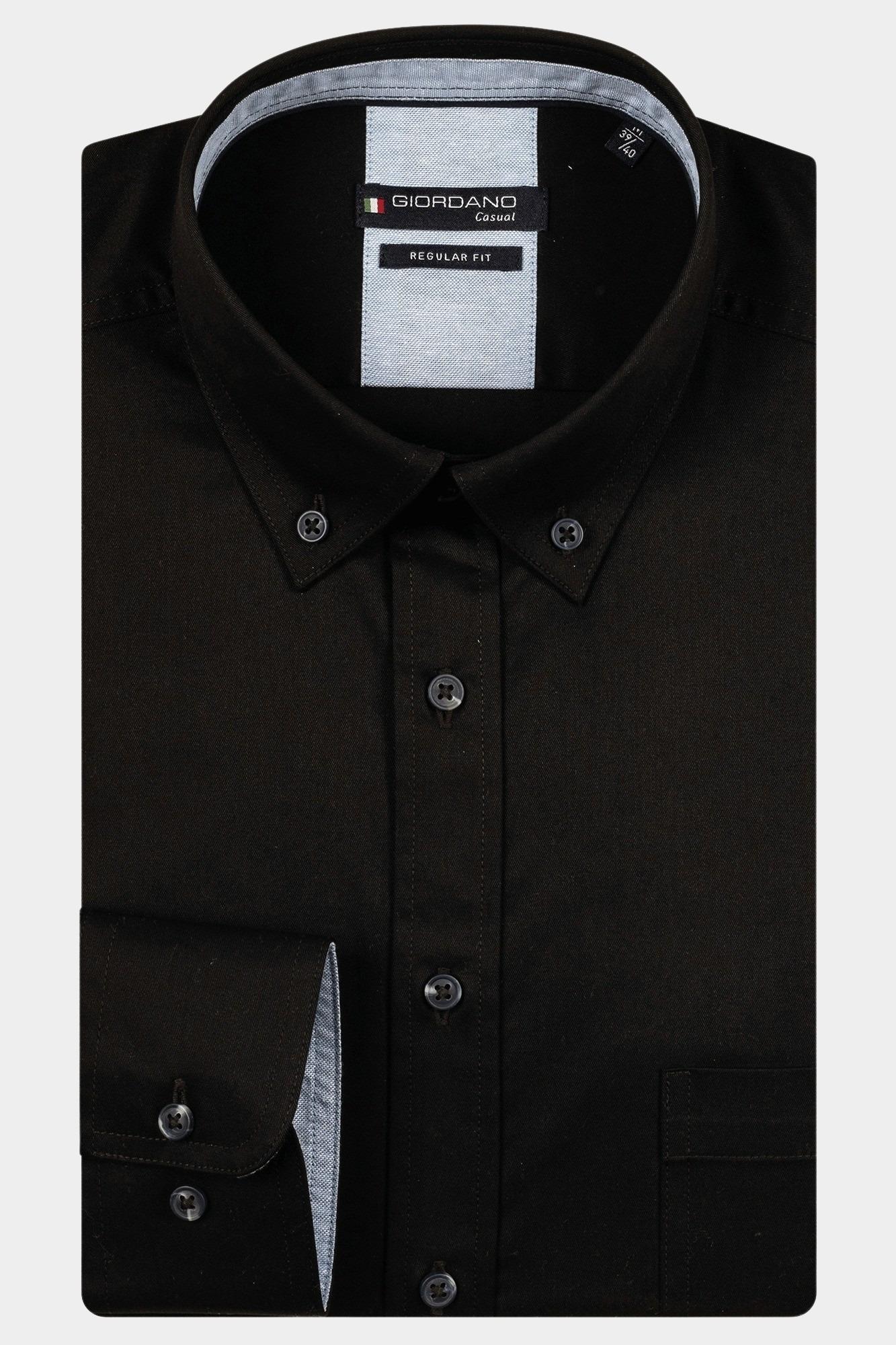 Giordano Casual hemd lange mouw Blauw Ivy long sleeve button down S 527002/60