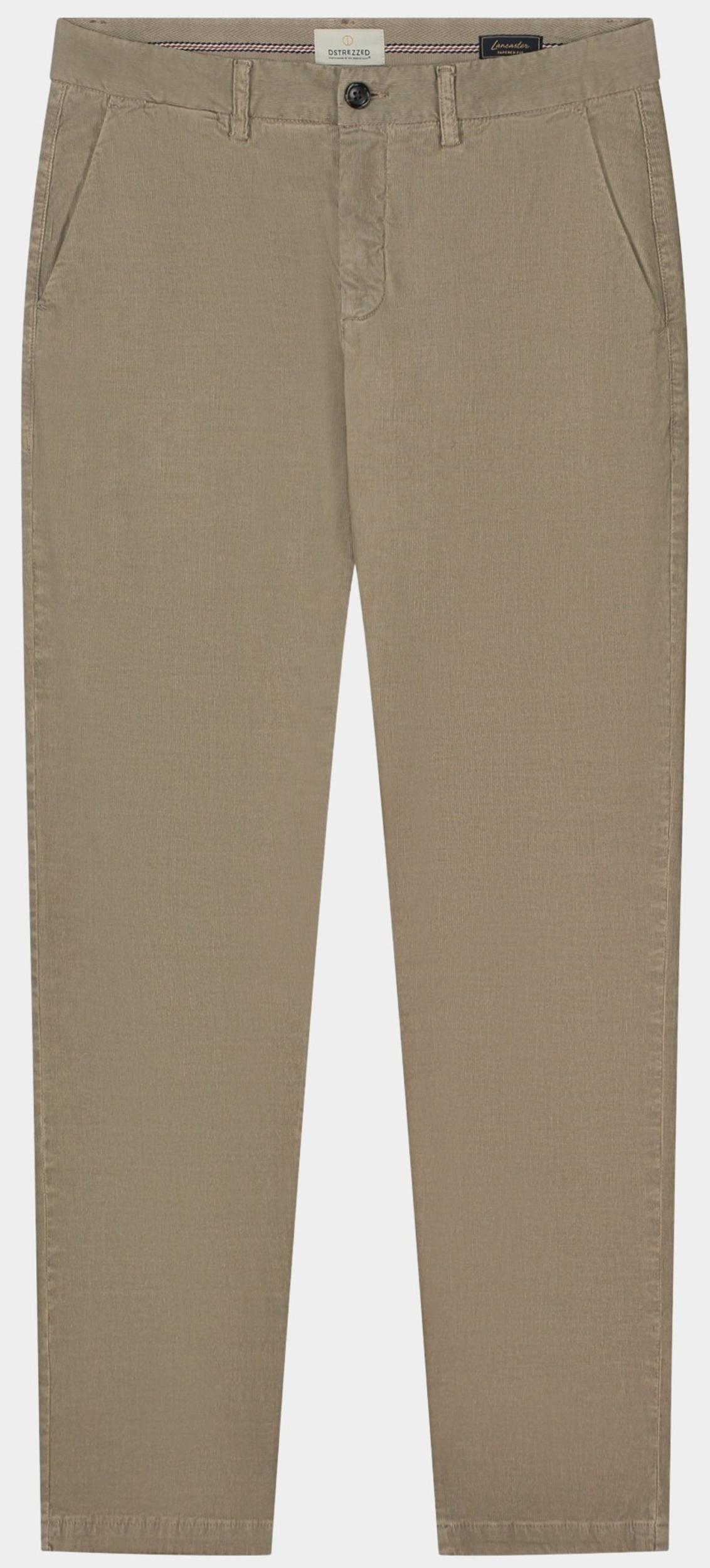 Dstrezzed Katoenen Broek Bruin Lancaster Ribcord Chino 501852/261