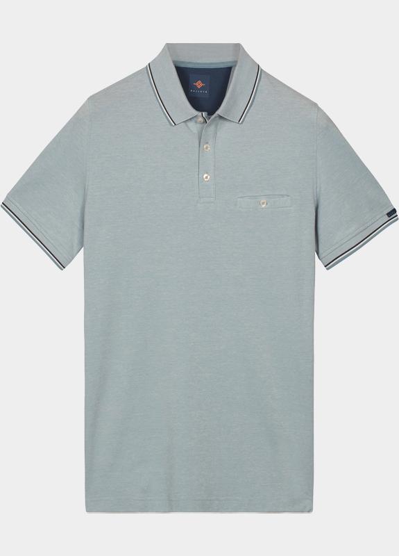 Baileys Polo heren Blauw Poloshirt 2-tone Oxford Pique 615205/62