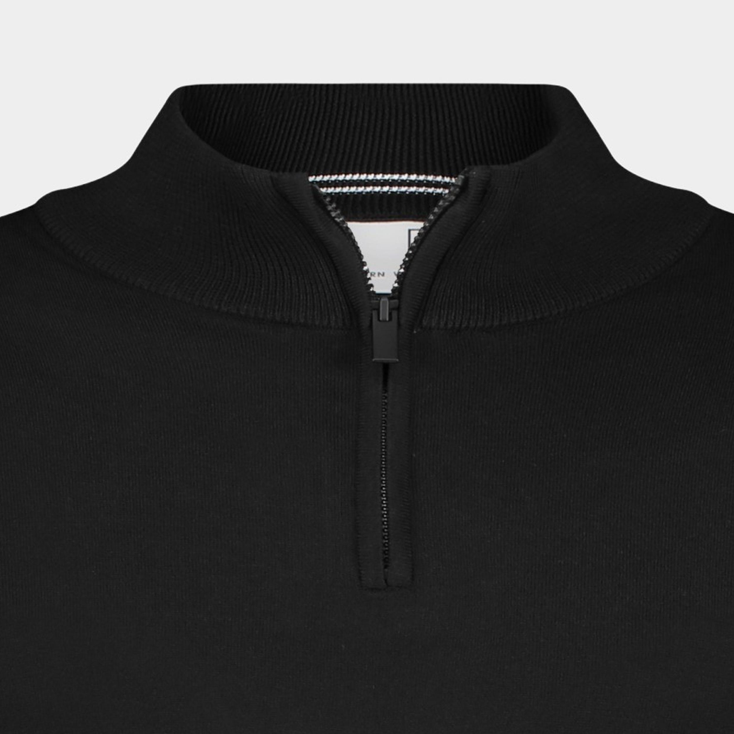 Born With Appetite Pullover Zwart Race Half Zip Pullover Stretc 23305RA41/990 black