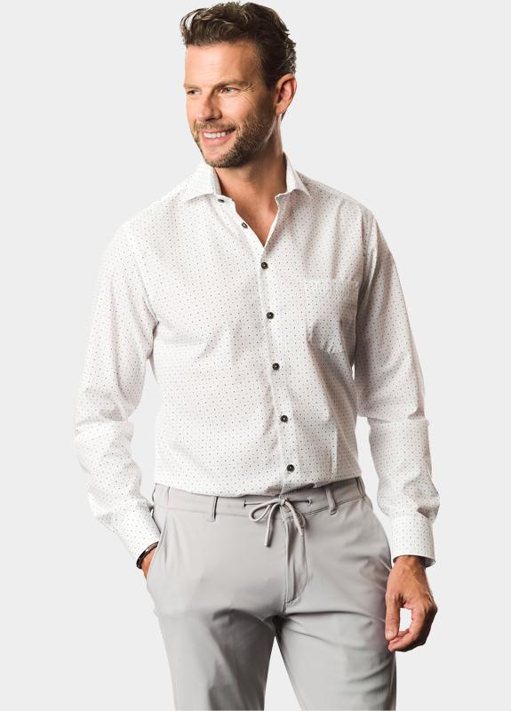 Ledub Business hemd lange mouw Wit LE24302 MFN5 0143290/915-535-000