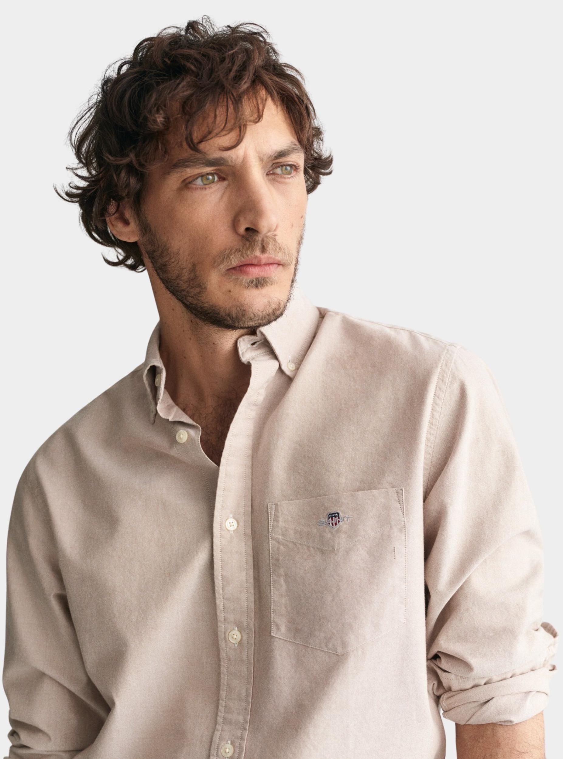 Gant Casual hemd lange mouw Bruin REG CLASSIC OXFORD SHIRT 3000200/213