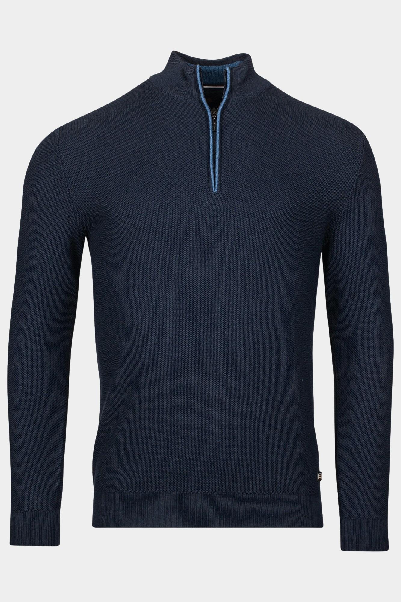 Baileys Half Zip Blauw Pullover 1/2 Zip  12gg, struc 518491/69