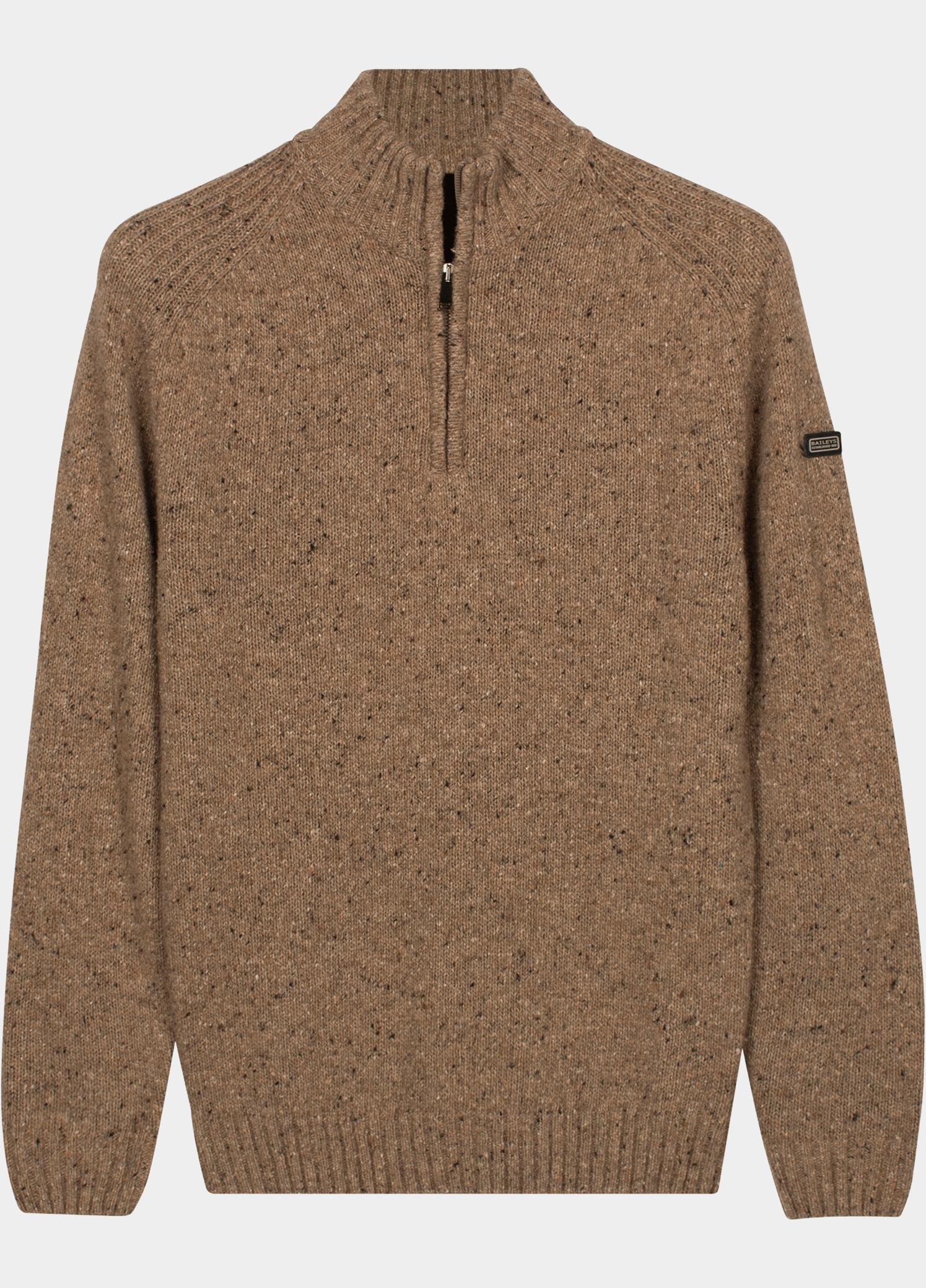 Baileys Half Zip Beige Single Knit 628408/867