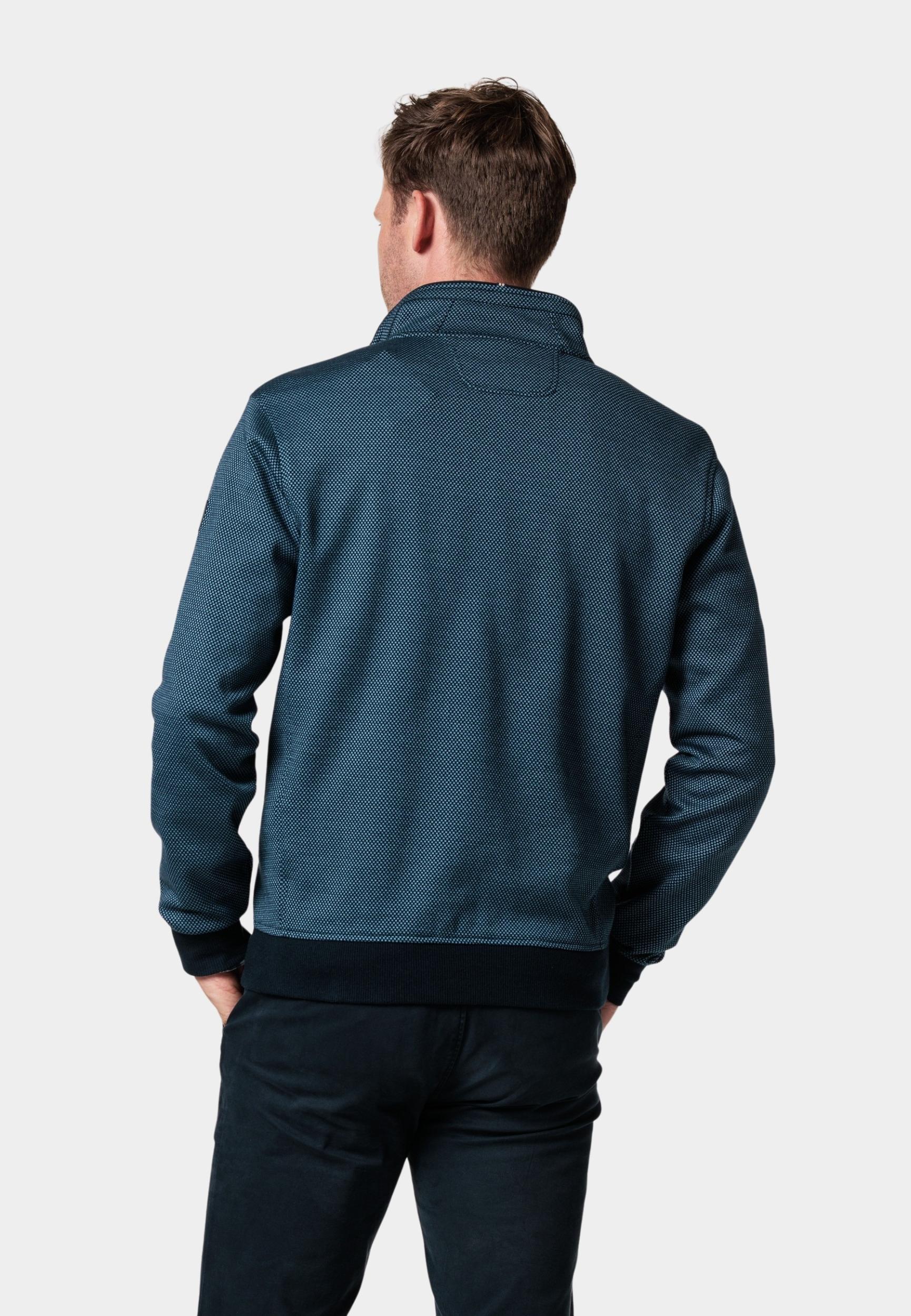 Baileys Half Zip Blauw Sweatshirt 1/2 Zip  2-tone Ja 323188/65