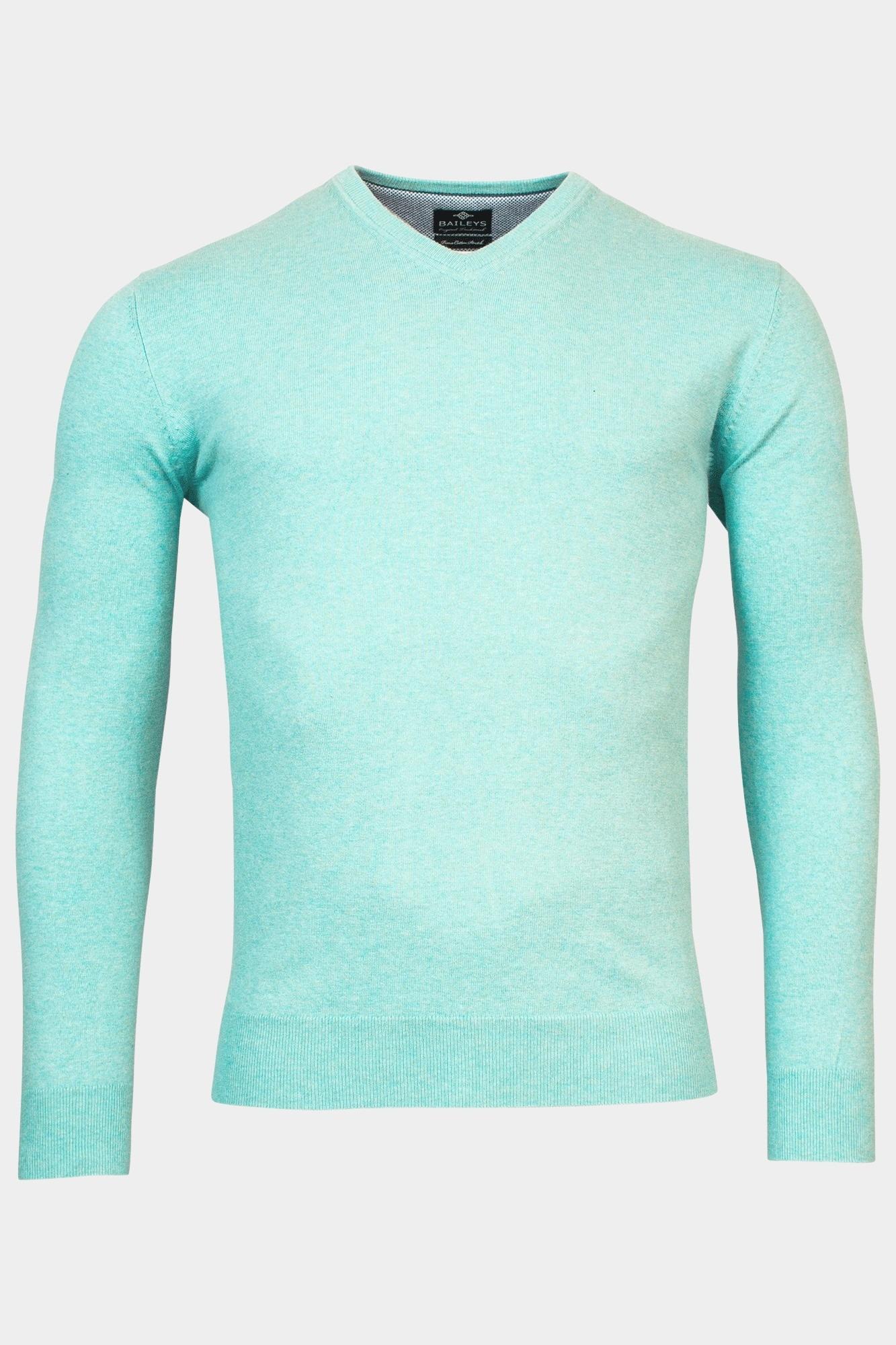 Baileys Pullover Blauw V-Neck Pullover Pima Cotton 1 518100/965