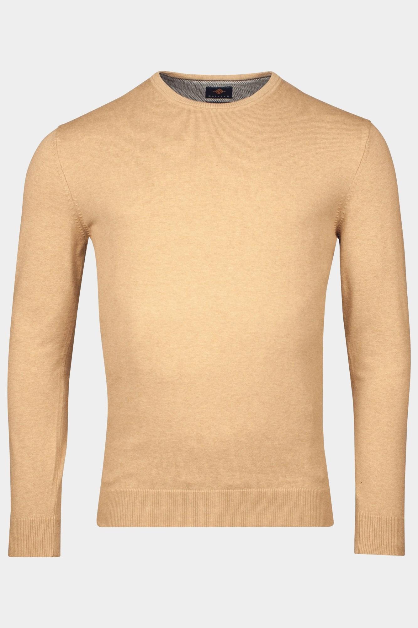 Baileys Pullover Beige Crew Neck Pullover  Pima Cott 518200/825