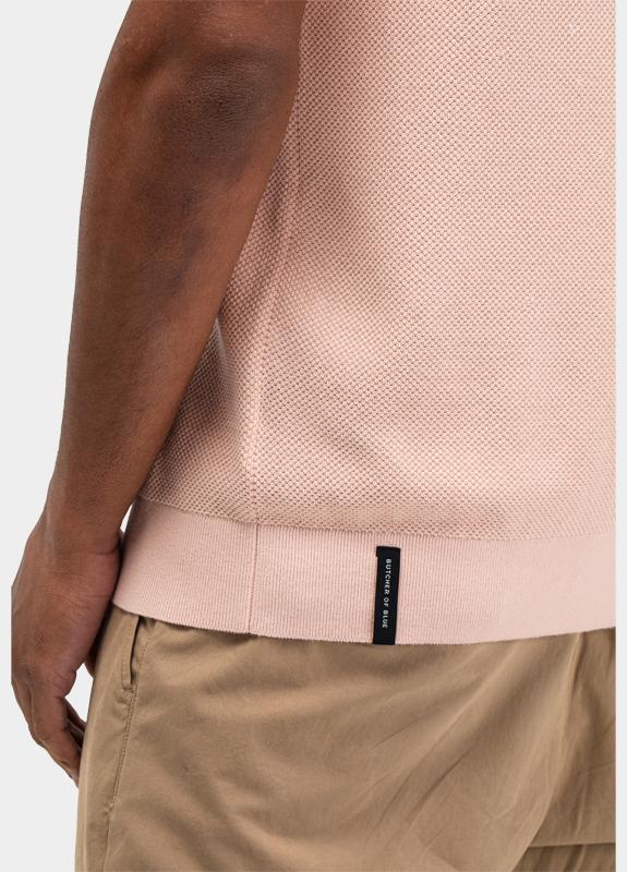 Butcher of Blue Polo korte mouw Paars Ripley M2616001/516