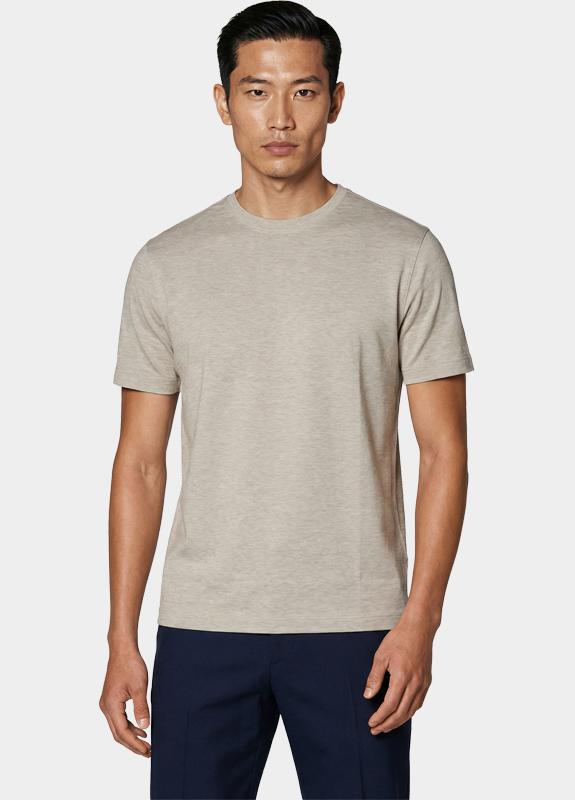 Profuomo T-shirt heren Beige  PPXT10004/G