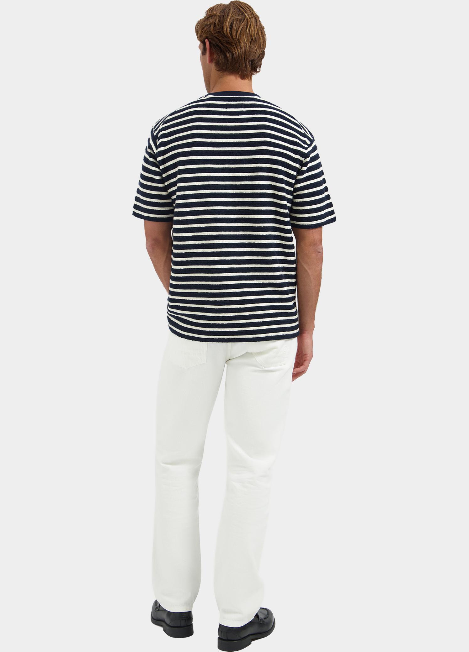 Dstrezzed T-shirt heren Blauw Louie Stripe 203552/649